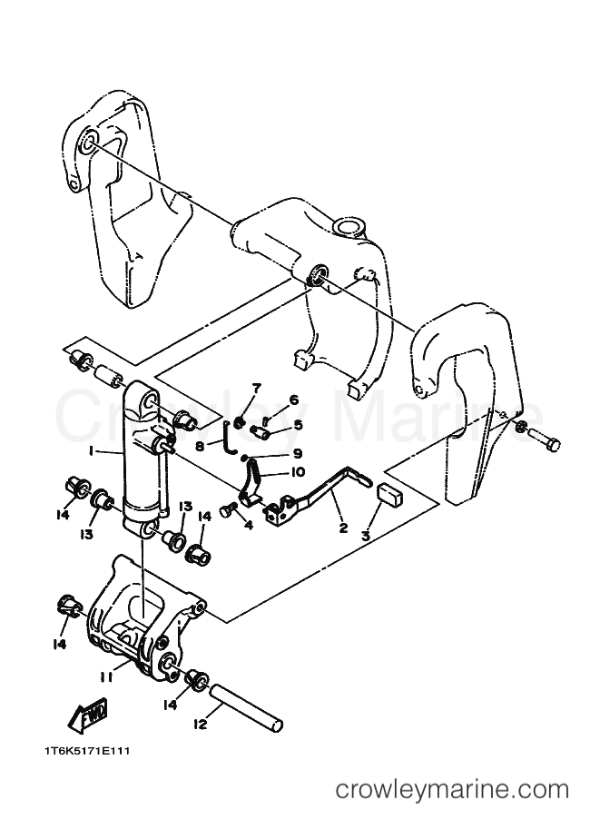 Yamaha Motors E60HM (6K5) [020] - BRACKET 3