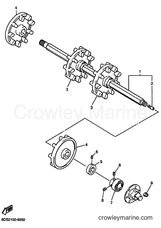 Yamaha Motors VX700 (8DS3) [020] - TRACK DRIVE 1