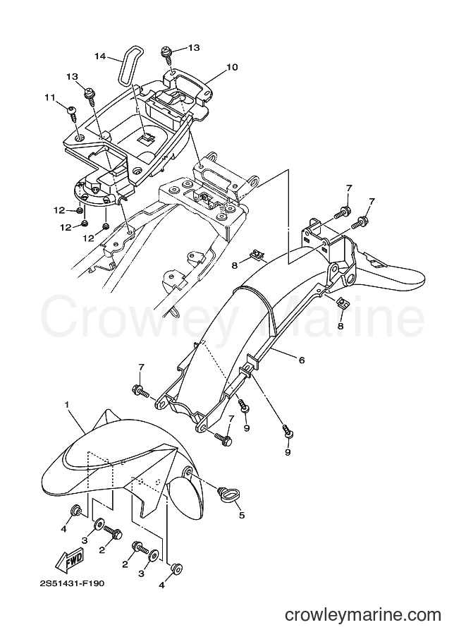 Yamaha Motors T135F (2S58) [010] - FENDER