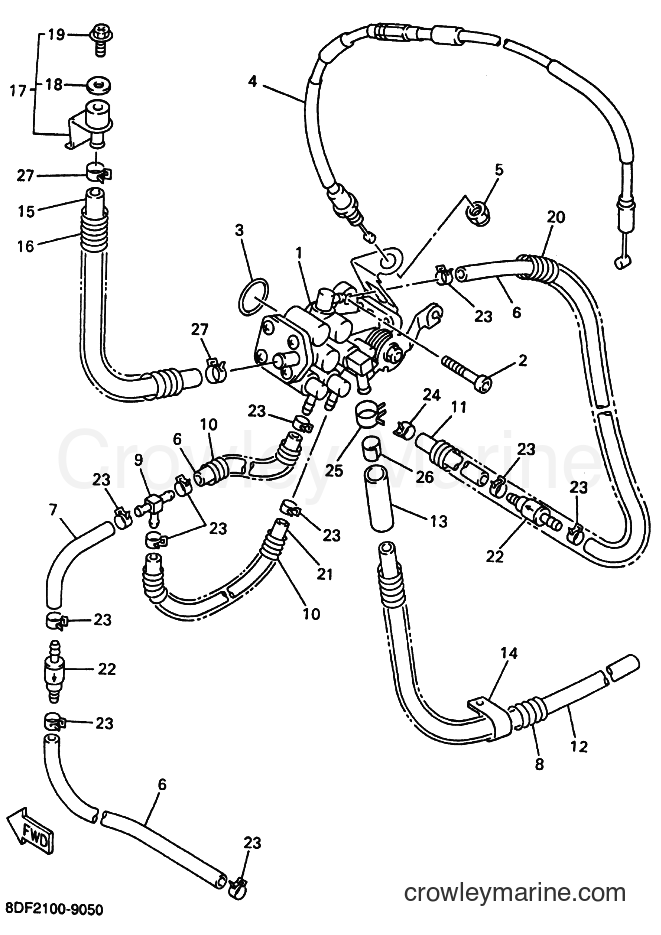 2000 Snowmobile SRX700 - SRX700 (8DN3) [020] - OIL PUMP