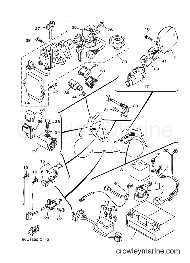 Yamaha Motors XP500A (5VUB) [090] - ELECTRICAL 1