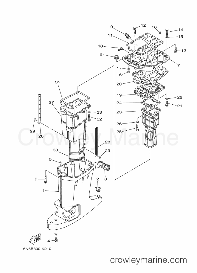 Yamaha Motors 115CETOL (6N6D) [060] - UPPER CASING