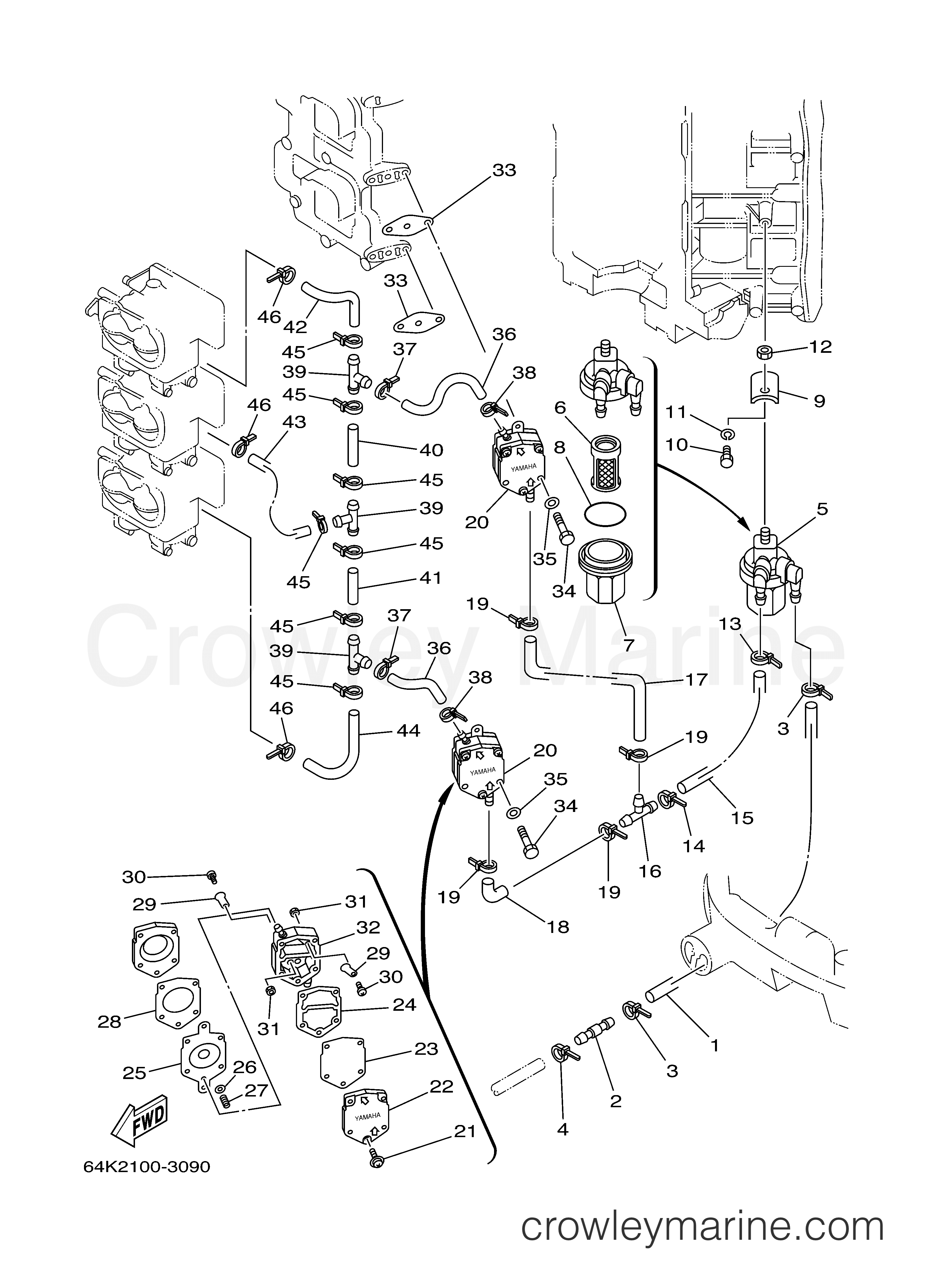Yamaha Motors V150TLRB - FUEL