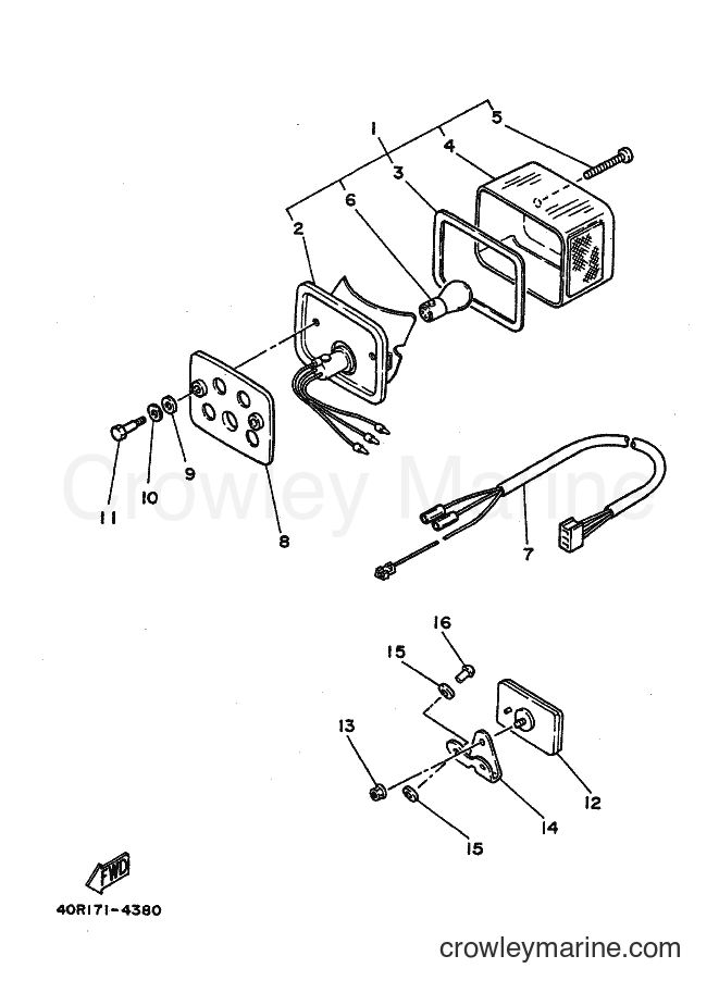 Yamaha Motors DT200U (40R0) [010] - TAILLIGHT