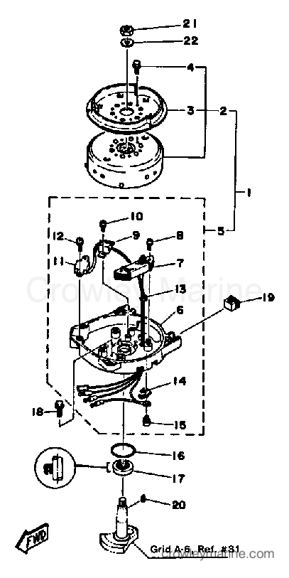 Yamaha Motors 4SJ - GENERATOR 4J