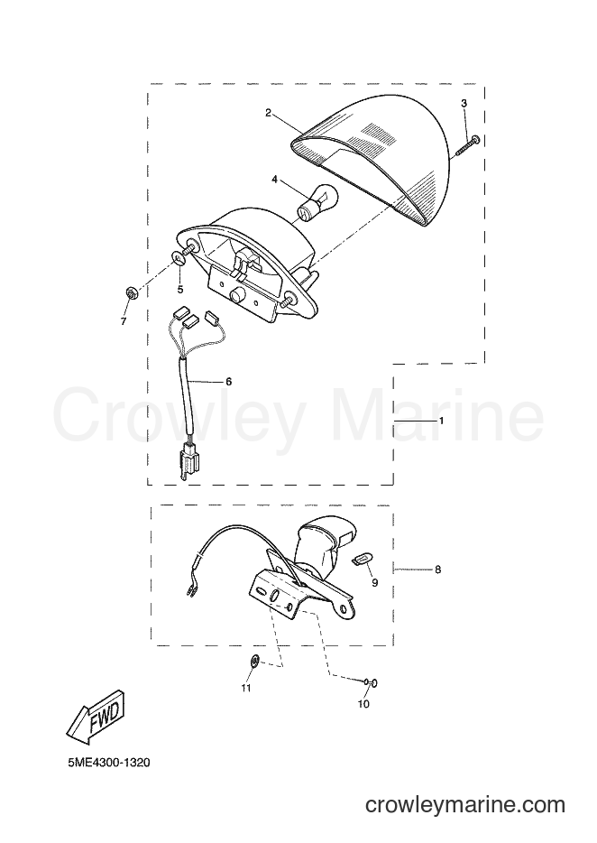 2002 Scooter YQ100 - YQ100 (5ME6) [060] - TAILLIGHT