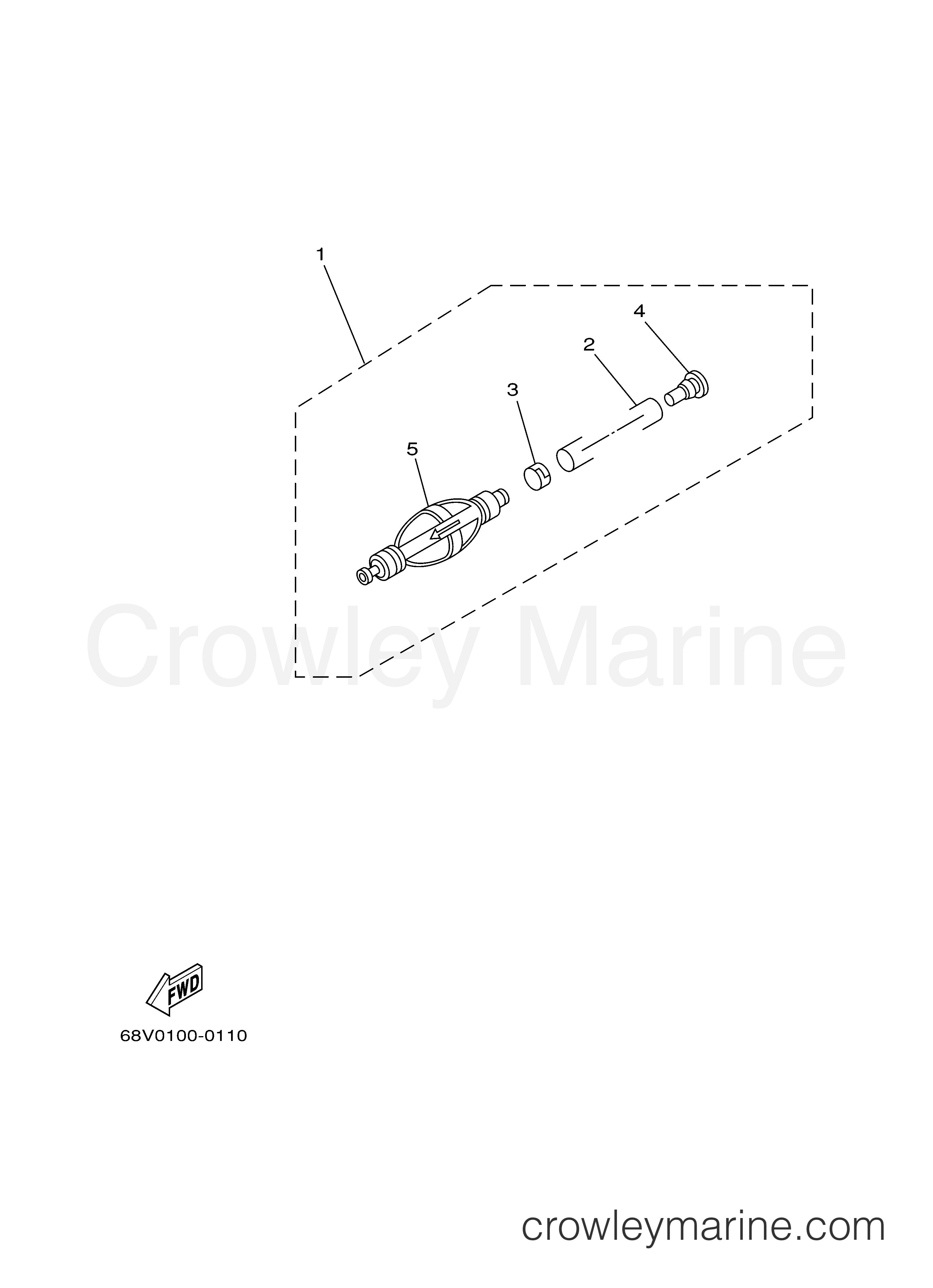 FUEL 2 2006 Outboard 150hp F150TXR Crowley Marine