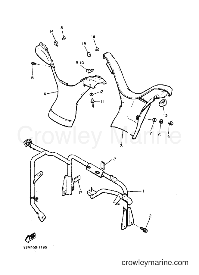 Yamaha Motors CF300P (86W1) [010] - STEERING GATE
