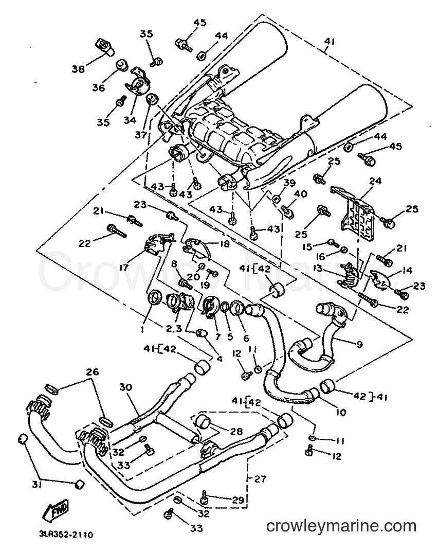 1993 Cruiser VMX12 - VMX12 (3JPB) [010] - EXHAUST