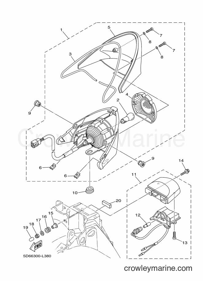 2014 Scooter T135FI - T135FI (5D67) [010] - TAILLIGHT