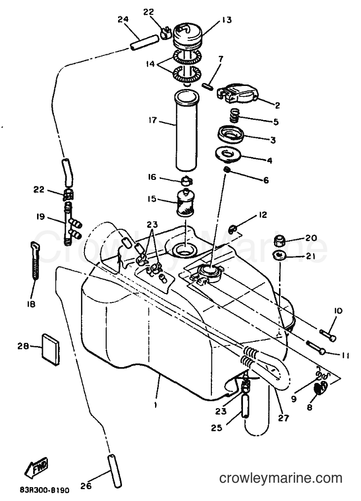 1988 Snowmobile VK540 - VK540 (84R0) [010] - FUEL TANK