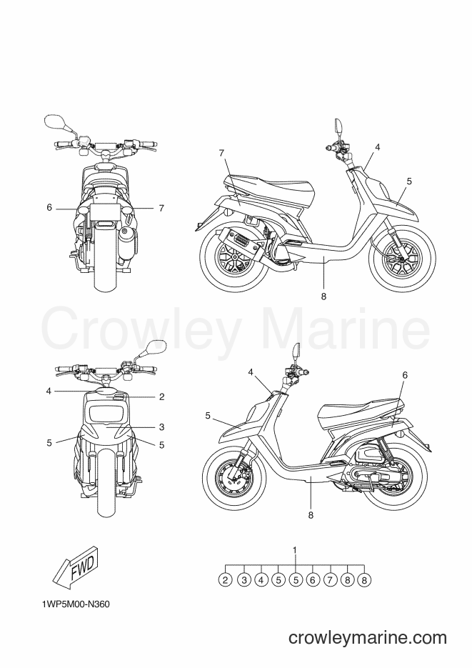 2014 Scooter CW50LN - CW50LN (1WP5) [010] - GRAPHIC & EMBLEM
