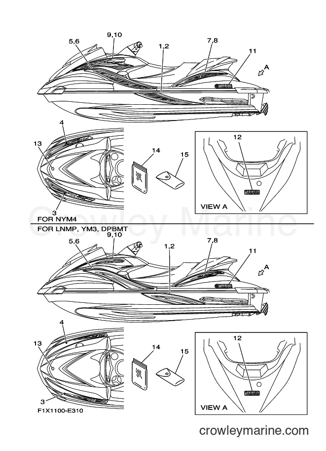 Yamaha Motors FX1100A-E (F1X2) [010] - GRAPHICS