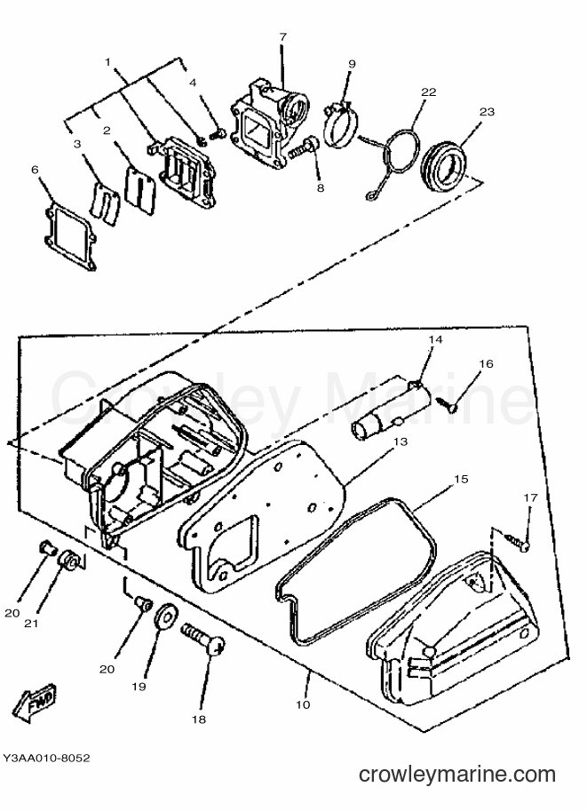 1996 Scooter CW50 - CW50 (4RW2) [010] - INTAKE