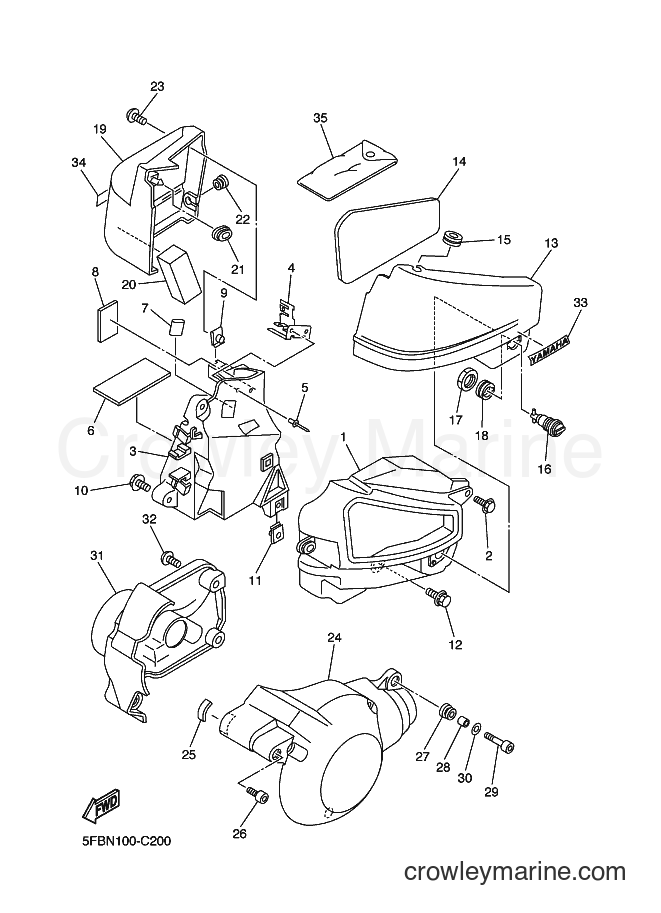 Yamaha Motors XVS650 (5FBR) [010] - SIDE COVER
