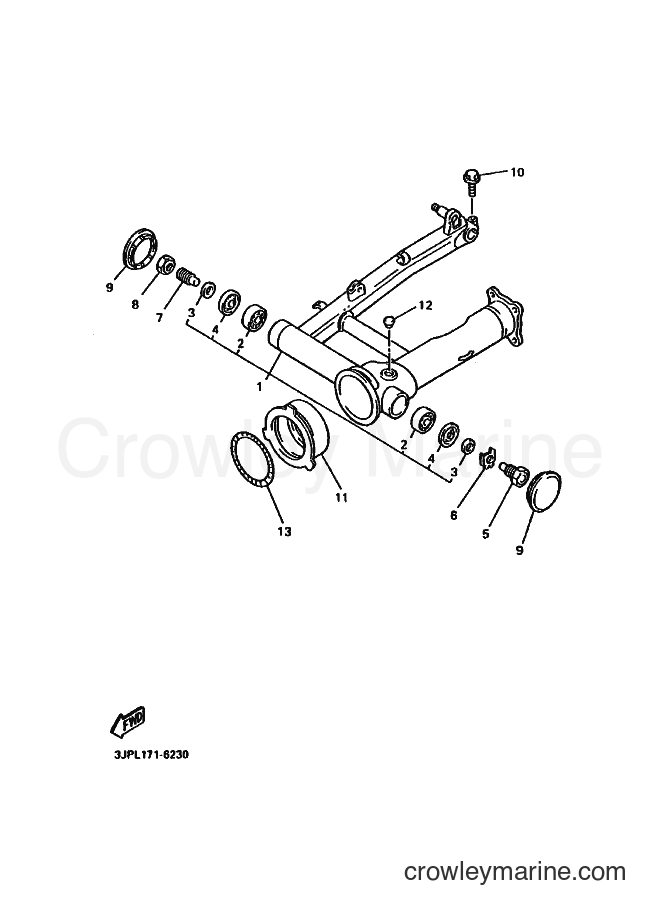1996 Cruiser VMX12 - VMX12 (3JPL) [010] - REAR ARM