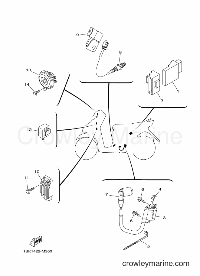 2013 Scooter AL125FC - AL125FC (1SK1) [010] - ELECTRICAL 2