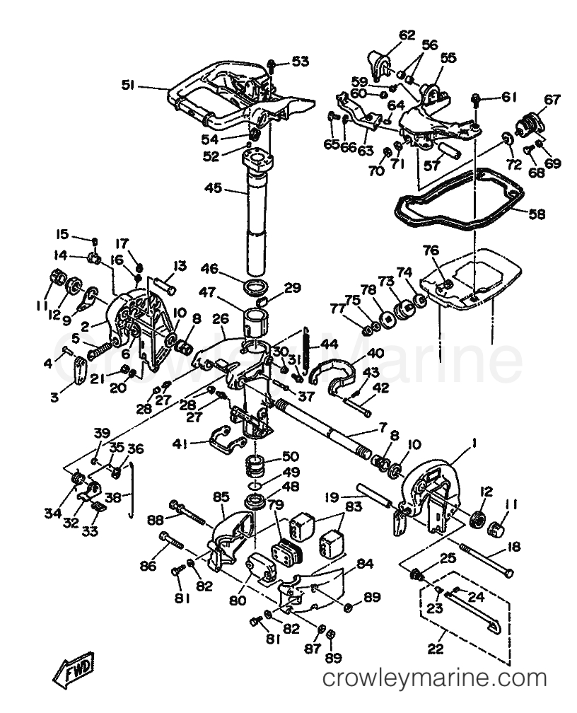 Yamaha Motors 30A (689) [999] - BRACKET