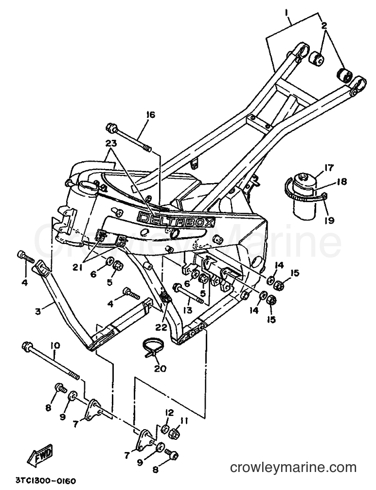 1991 Street Bike TZ250 - TZ250 (3TC1) [020] - FRAME