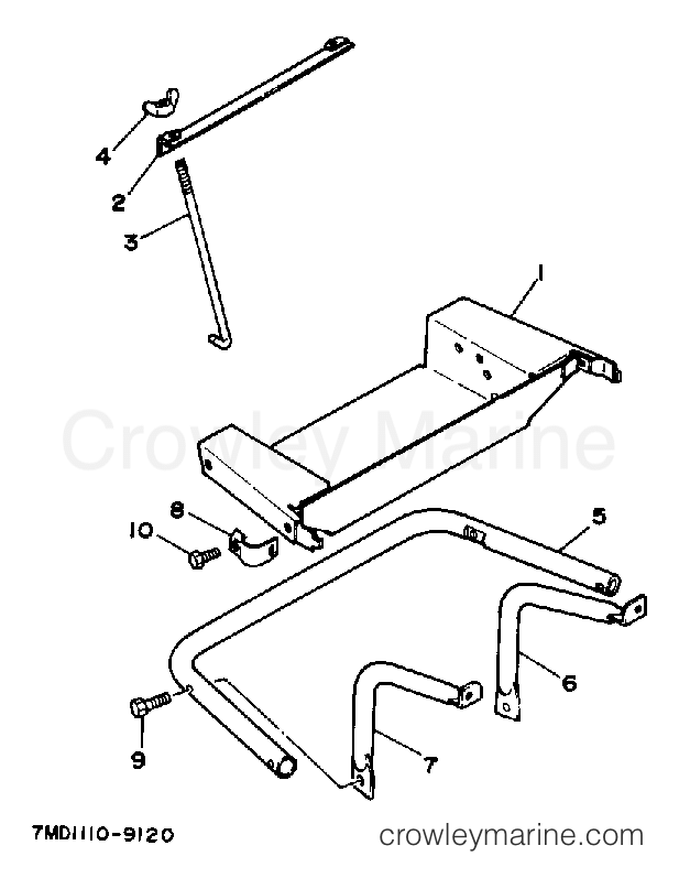 Yamaha Motors EF6000E - BATTERY TRAY