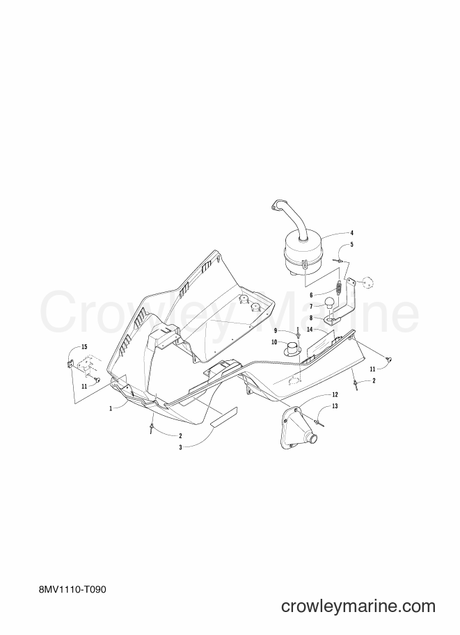2018 Snowmobile SRX120 - SRX120 (8MV1) [010] - EXHAUST