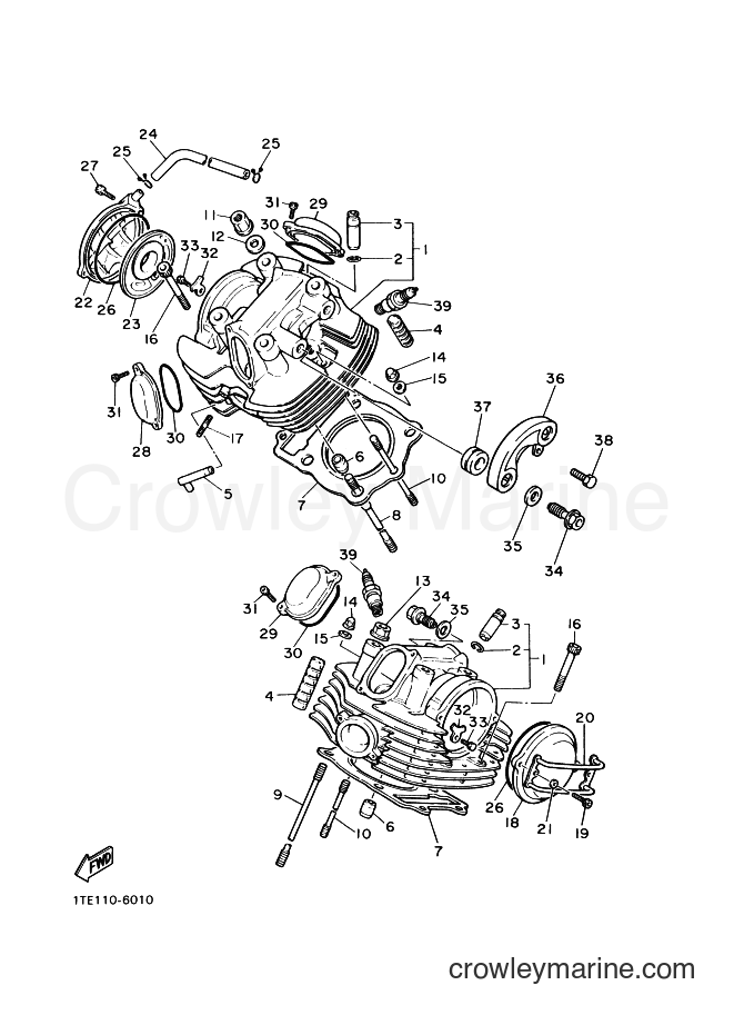 1997 Cruiser XV1100 - XV1100 (3JKX) [010] - CYLINDER HEAD