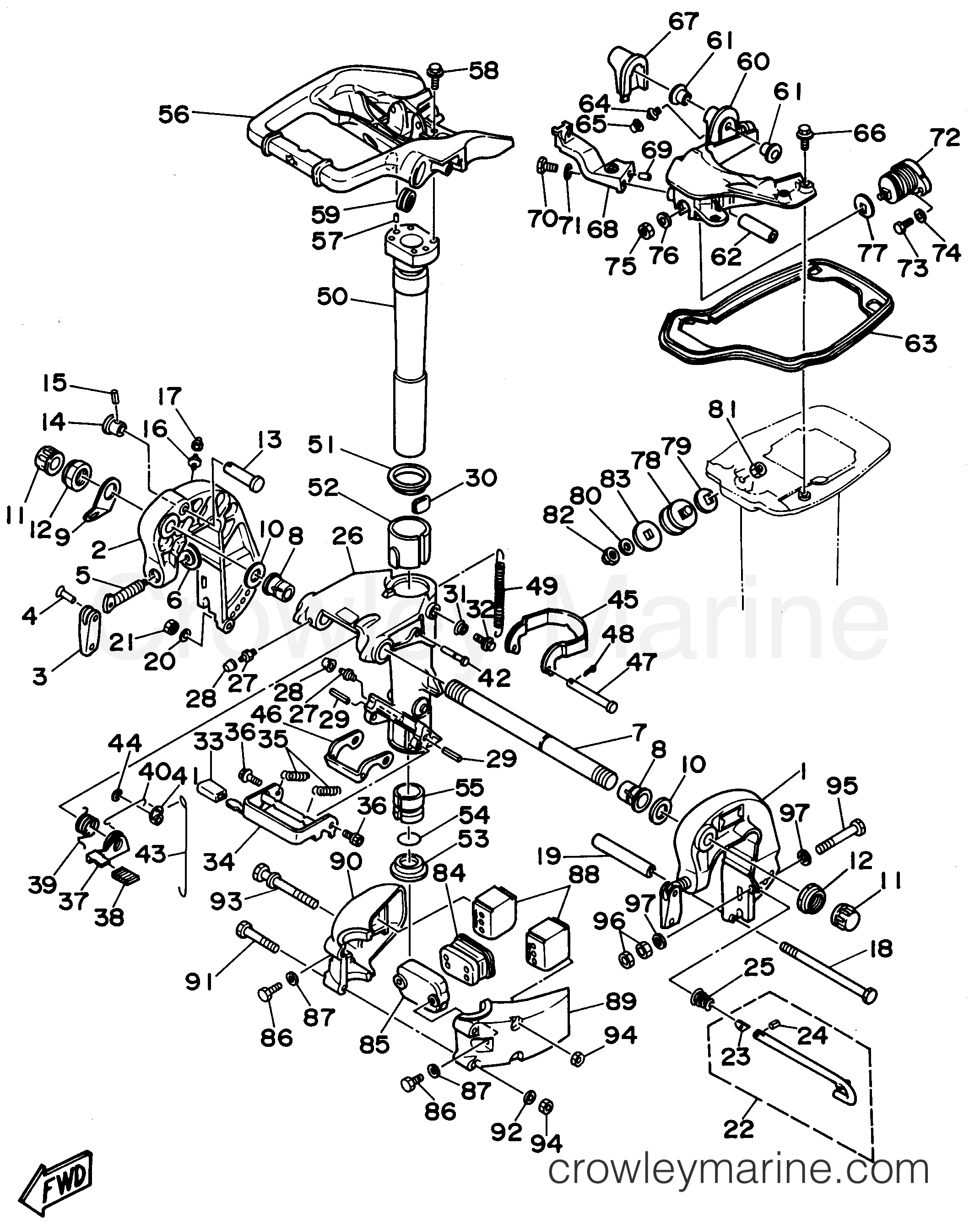 Yamaha Motors C25ELRU - BRACKET 1
