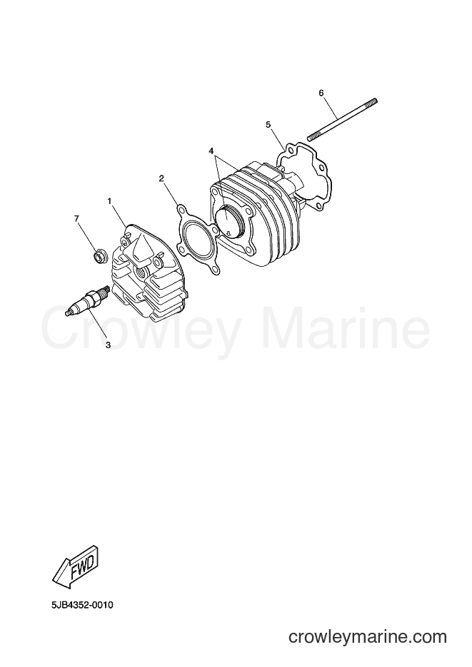 Yamaha Motors YN50 (2APH) [010] - CYLINDER