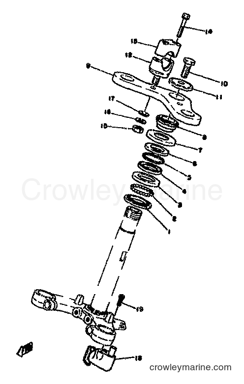 1977 Street Bike RD50M - RD50M (2E0) [999] - STEERING