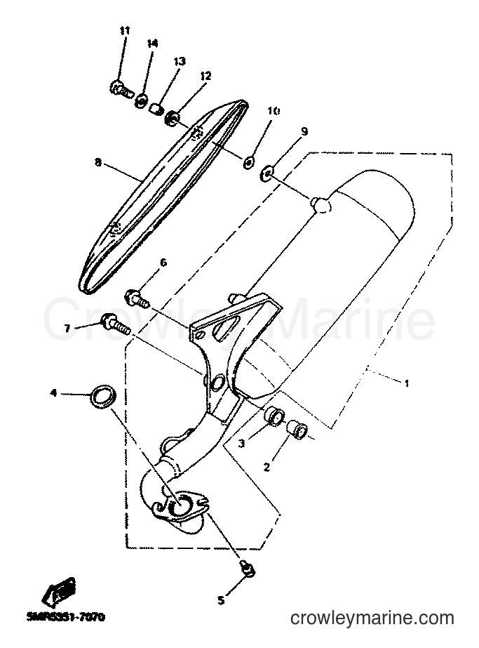 2001 Scooter YN50 - YN50 (5MRB) [010] - EXHAUST