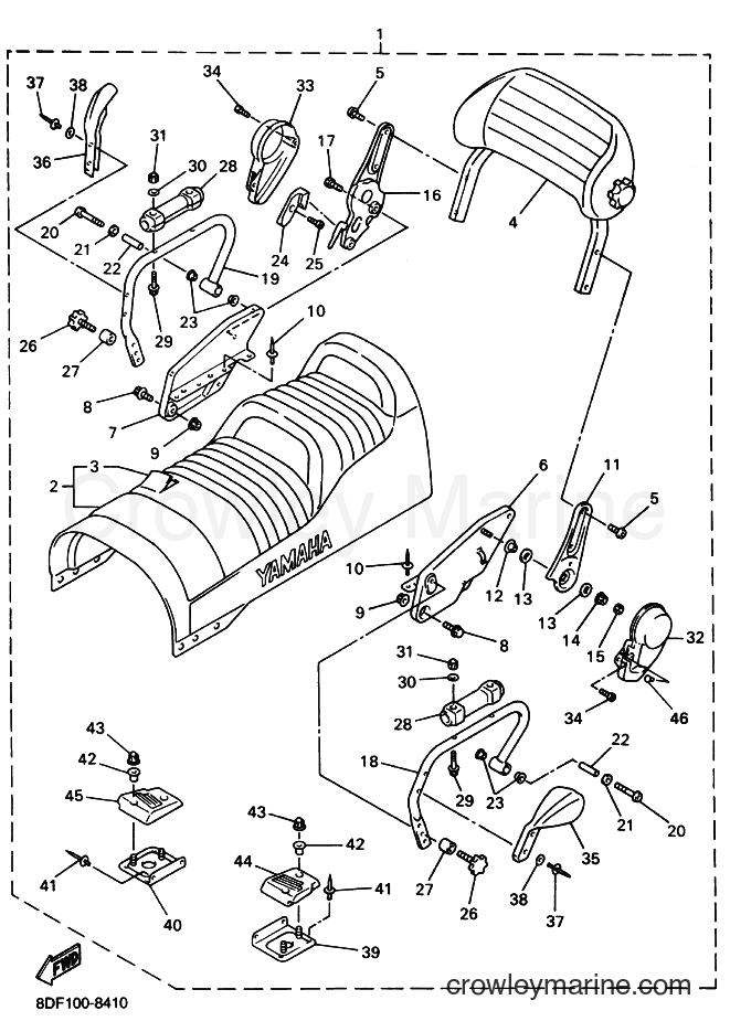Yamaha Motors SRX700S (8DW1) [020] - ALTERNATE FOR BODY RIGGING