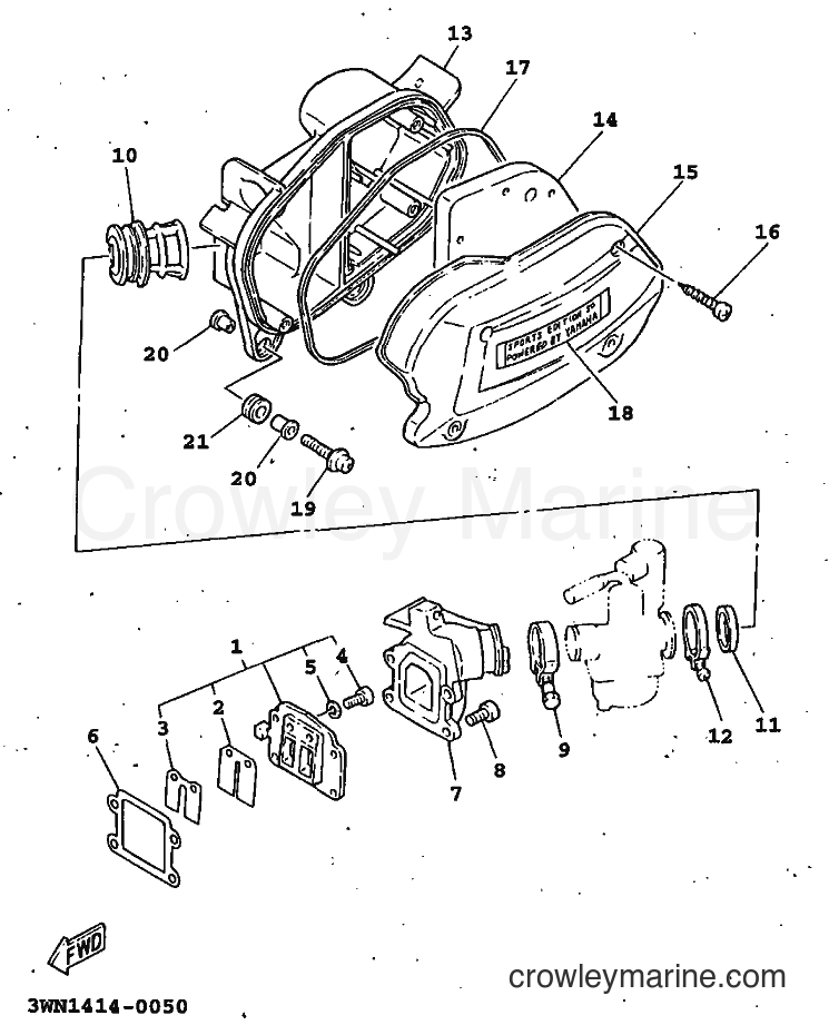 1996 Scooter CR50Z - CR50Z (3WN2) [999] - INTAKE