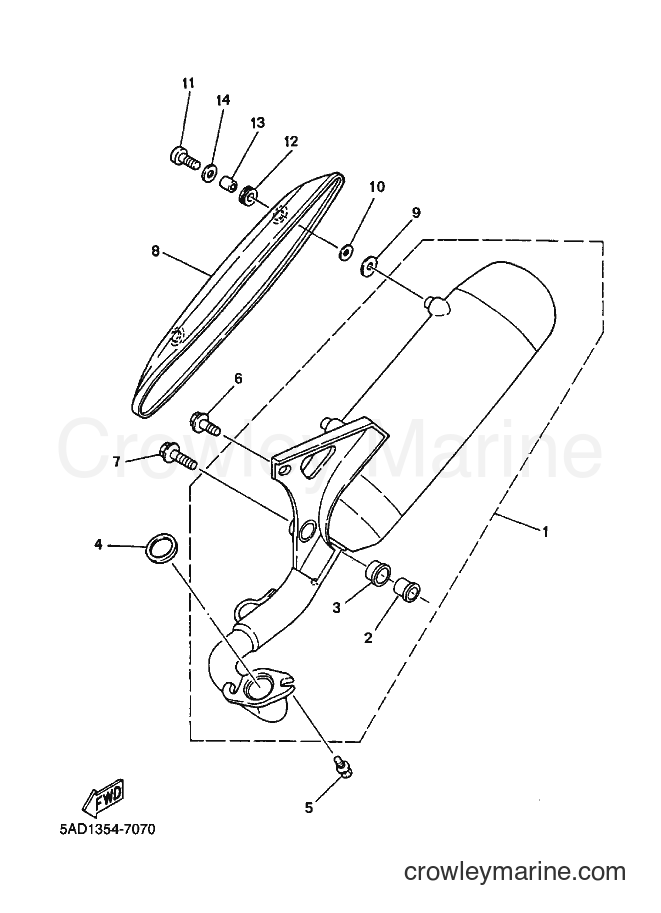 1999 Scooter YN50 - YN50 (5ADH) [010] - EXHAUST