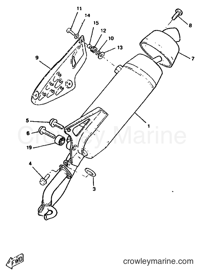 1996 Scooter CW50RSX - CW50RSX (4YC1) [999] - EXHAUST