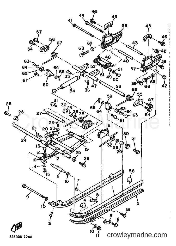 1988 Snowmobile ET340TR - ET340TR (84U) [999] - TRACK SUSPENSION 2