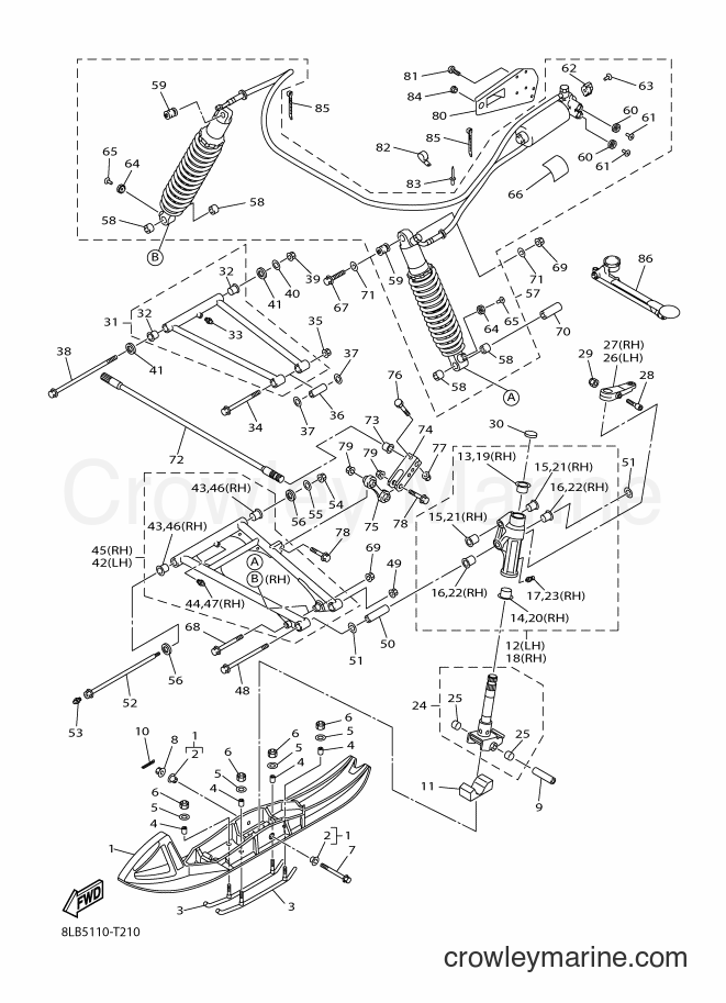 2018 Snowmobile RX10STL - RX10STL (8LB5) [020] - SKI