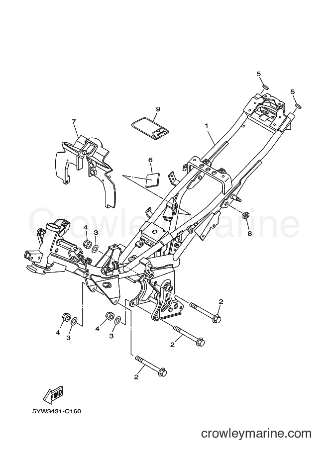 Yamaha Motors JC-110ED (5YWD) [010] - FRAME