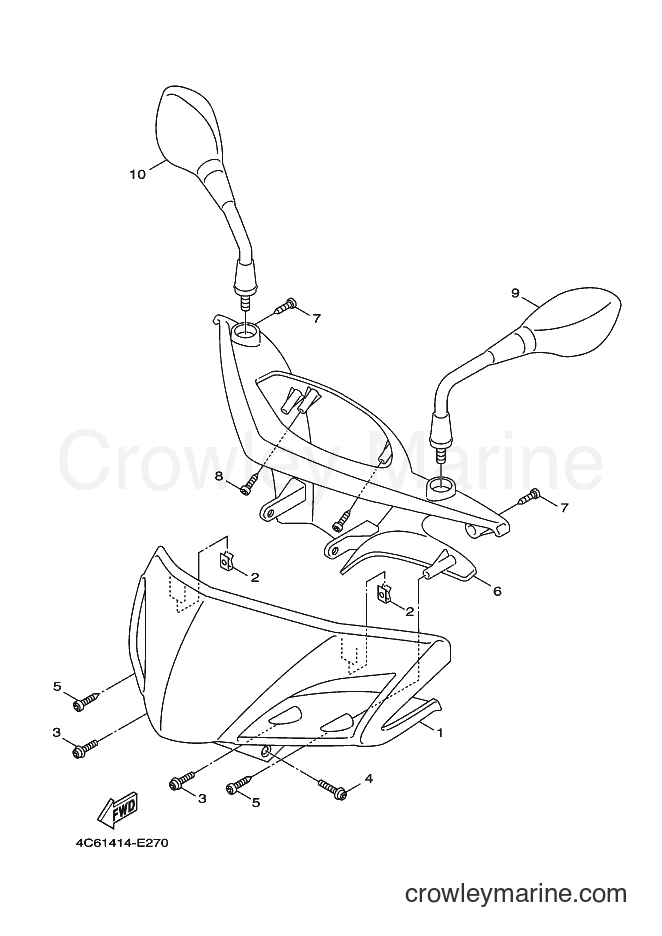 2007 Scooter XC125 - XC125 (4P92) [010] - COWLING 1