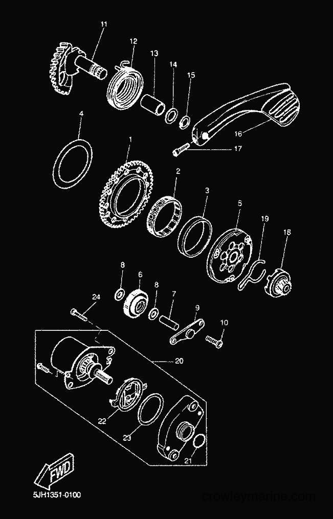 Yamaha Motors CW50 (5HG9) [040] - STARTER