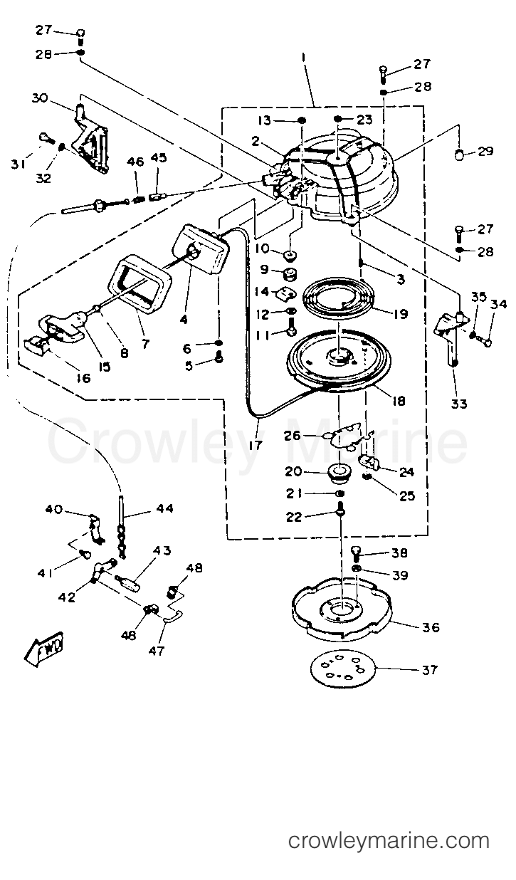 Yamaha Motors 40ELD - MANUAL STARTER