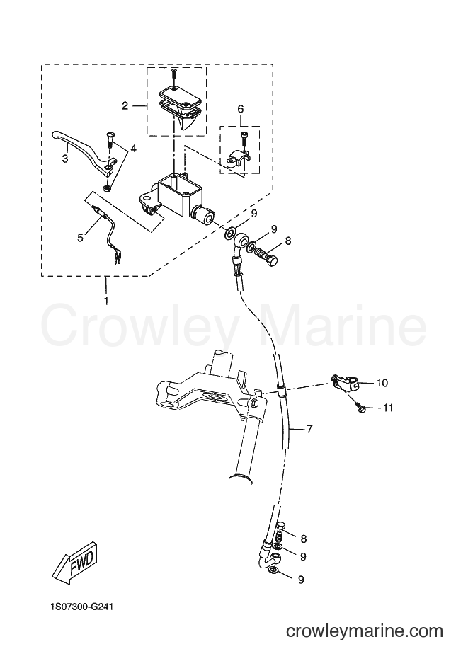 Yamaha Motors EW50 (1S12) [040] - FRONT MASTER CYLINDER