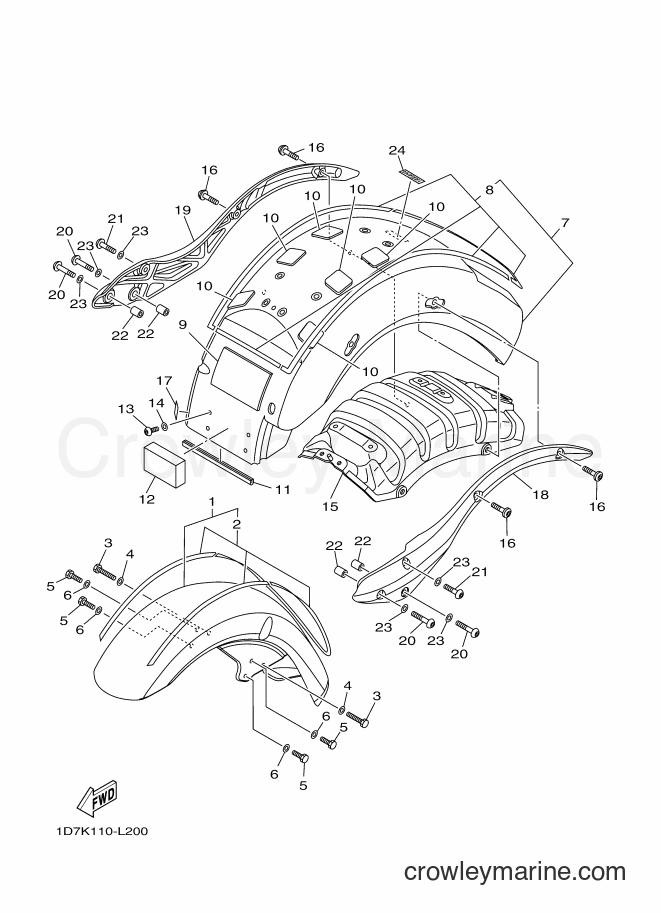 Yamaha Motors XV1900A (1D7M) [010] - FENDER