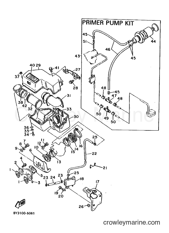 1988 Snowmobile EC340 - EC340 (84H0) [010] - INTAKE