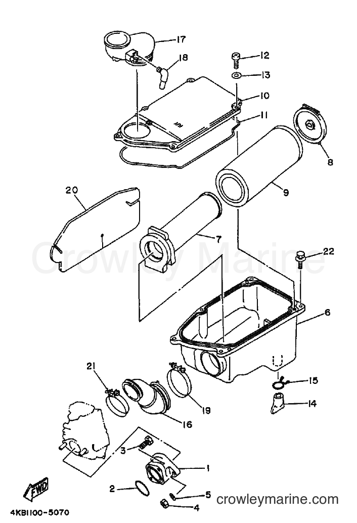 1995 ATV YFM350FW-X - YFM350FW-X (4KB2) [010] - INTAKE