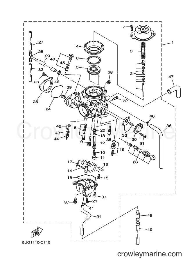 2005 ATV YXR660F - YXR660F (5UG6) [010] - CARBURETOR