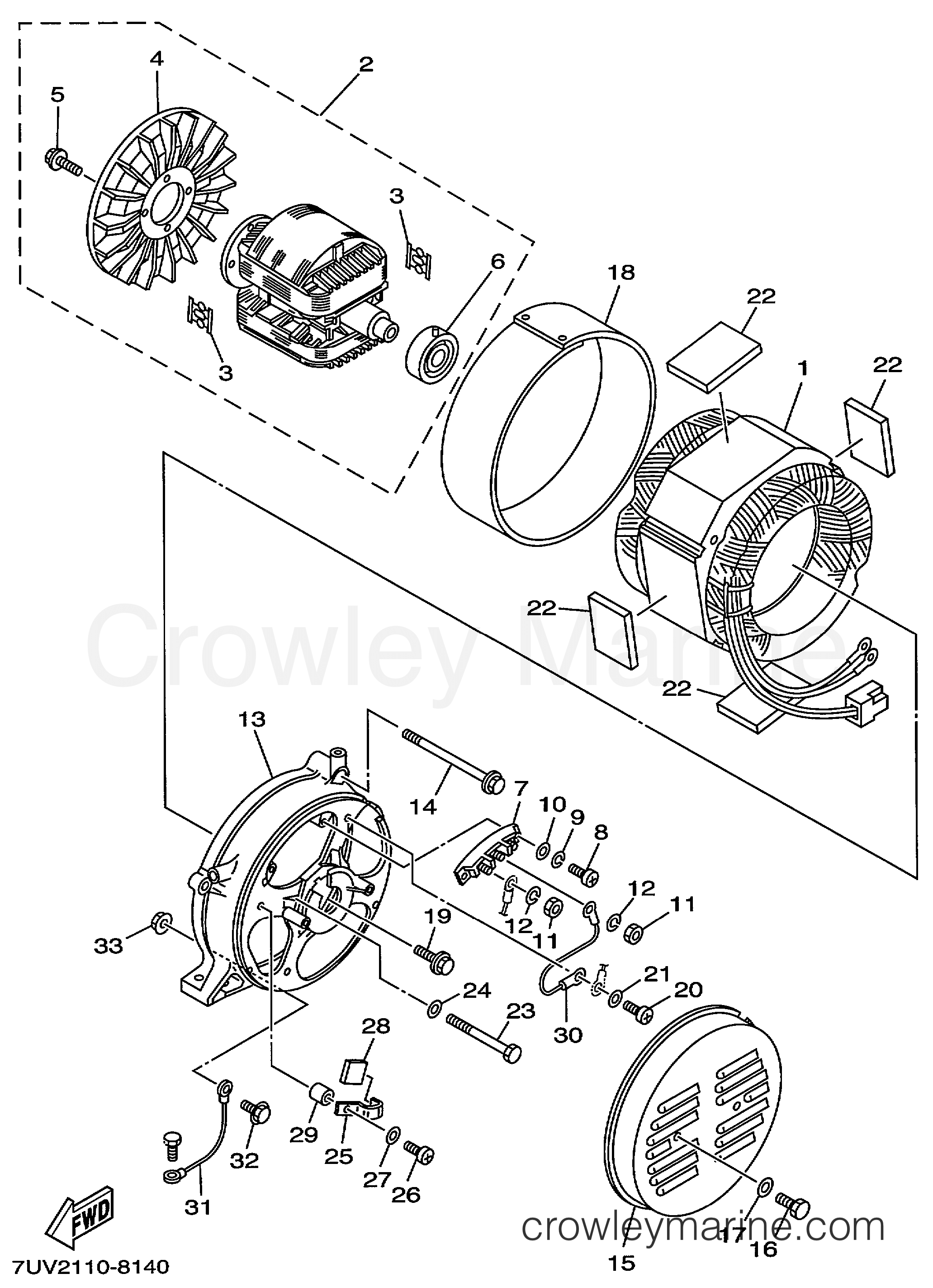 Yamaha Motors EF4600AX - GENERATOR 1