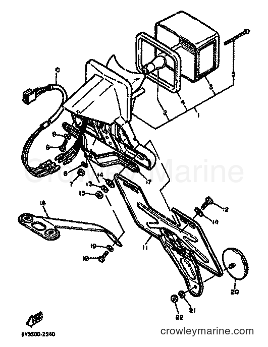 1982 Dirt Bike XT550 - XT550 (5Y3) [999] - TAILLIGHT
