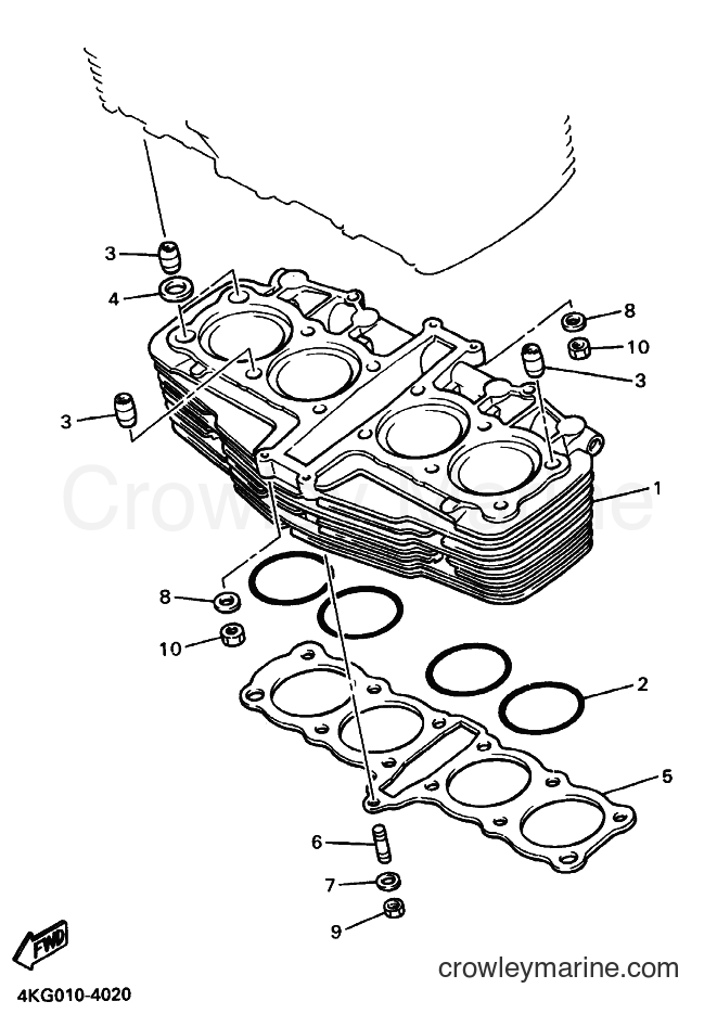 Yamaha Motors XJR1200 (4PU3) [050] - CYLINDER