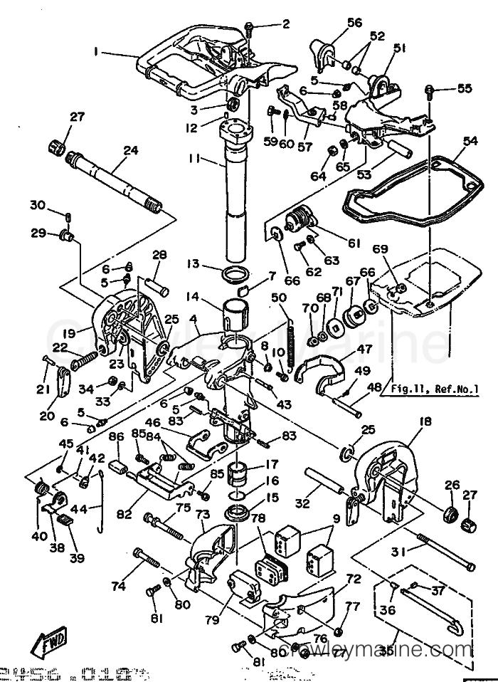 Yamaha Motors 25D (695) [999] - BRACKET