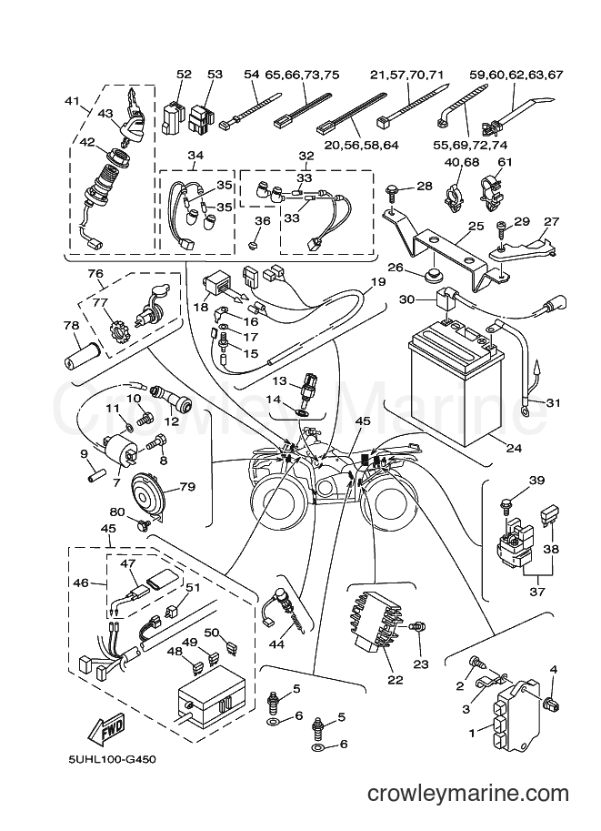 2008 ATV YFM350FWA - YFM350FWA (5UHM) [010] - ELECTRICAL 1